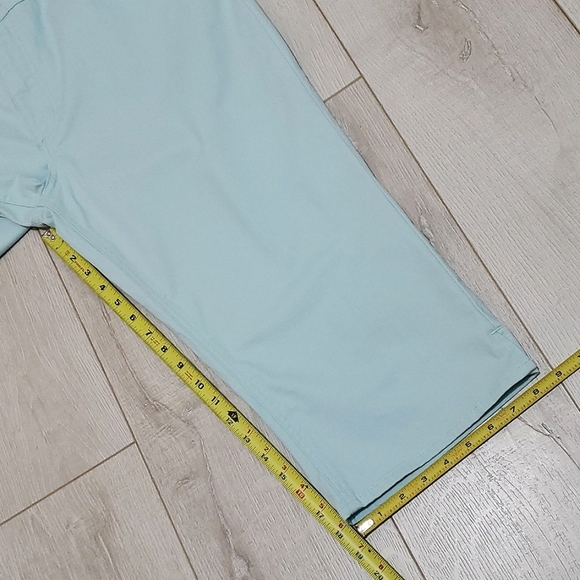 RIDERS by Lee Stretch Capris, Sz 18, Blue, Cotton/Spandex, NEW - Picture 7 of 11